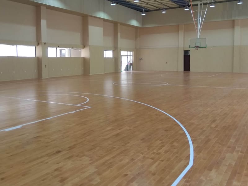 wood basketball floor court